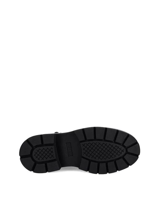 Guess Combat Boots Verfraaid Met Gesp in het Black