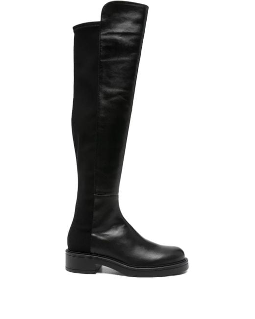 Botas altas con tacón de 40 mm Stuart Weitzman de color Black