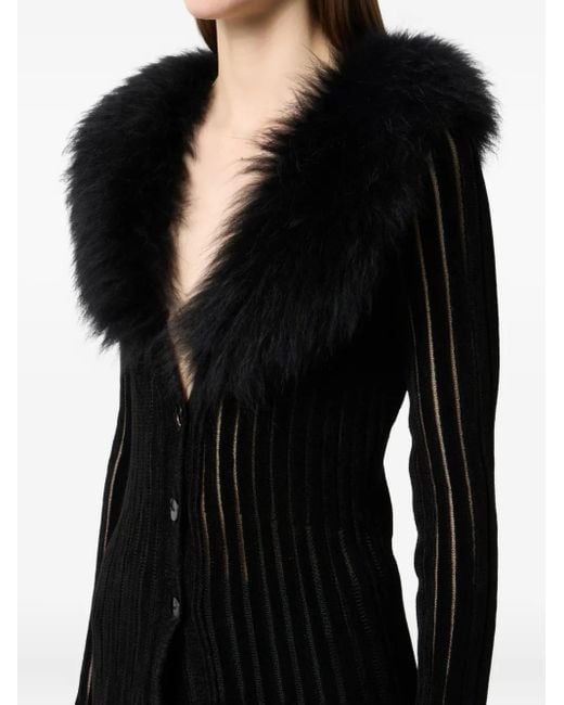 Cappotto Con Collo di Blumarine in Black