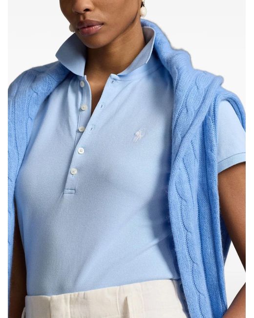 Polo Ralph Lauren Blue Slim-Fit Polo Shirt