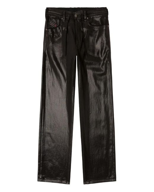 DIESEL Black Relaxed 2080 D-Reel Drawstring Jeans for men