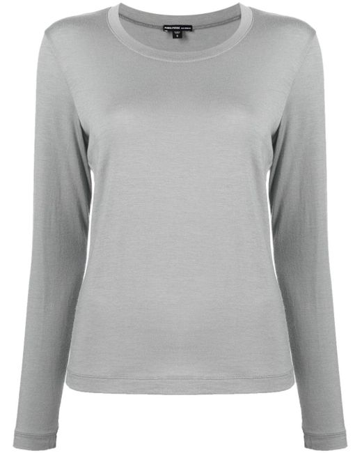 Camiseta de manga larga James Perse de color Gray