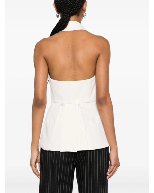 Max Mara Wollen Top in het White