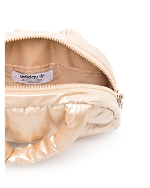 Adidas Natural Trefoil-Logo Padded Tote Bag