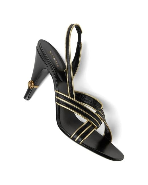 Versace White Gianni Nappa Sandals 90 Mm