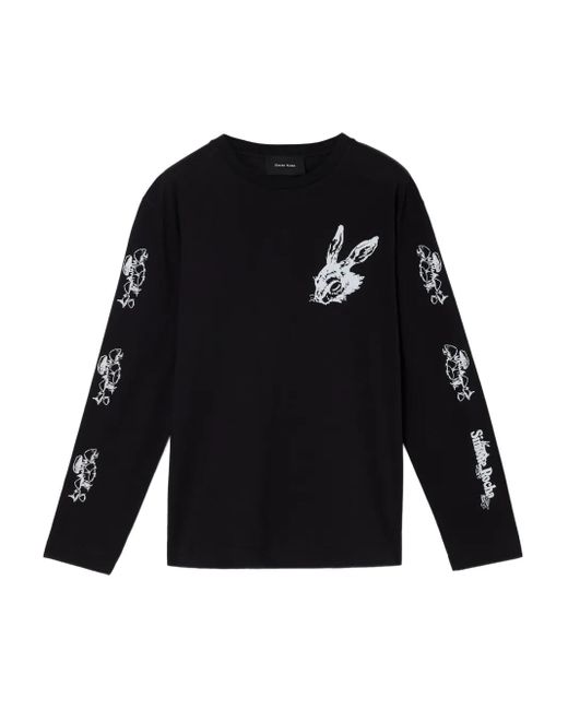 T-Shirt A Maniche Lunghe Tortoise & Hare di Simone Rocha in Black