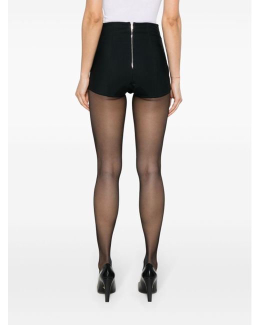 Dolce & Gabbana Black Kurze High-Waist-Shorts