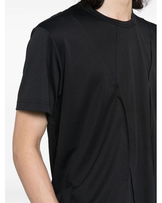 Comme des Garçons Black Crew-neck Asymmetric T-shirt for men