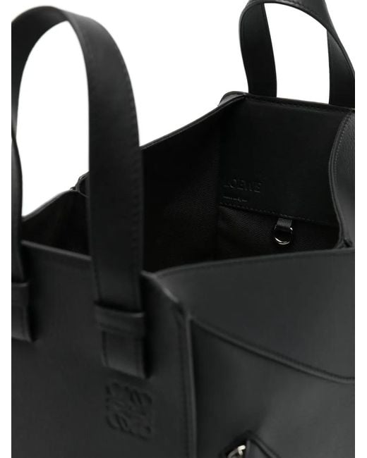 Borsa Tote Hammock Piccola di Loewe in Black