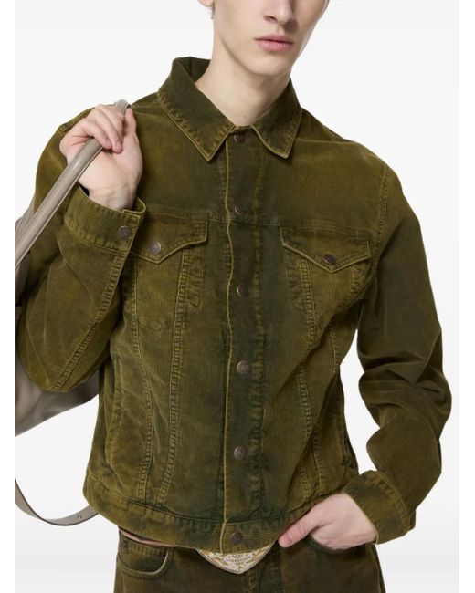 Chaqueta de pana Acne de color Green
