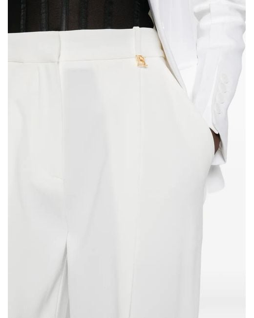 Elisabetta Franchi White Trousers