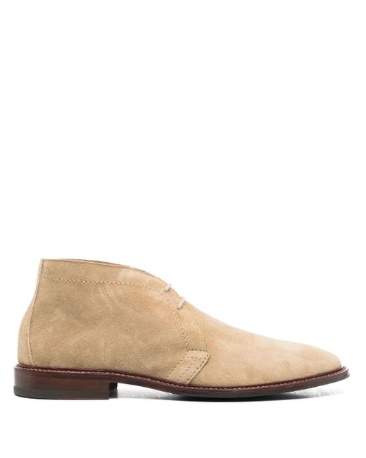 Scarosso Natural Suede Chukka Boots for men