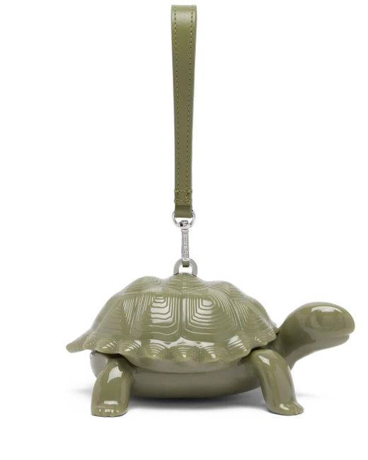 Simone Rocha Green Turtle Clutch Bag