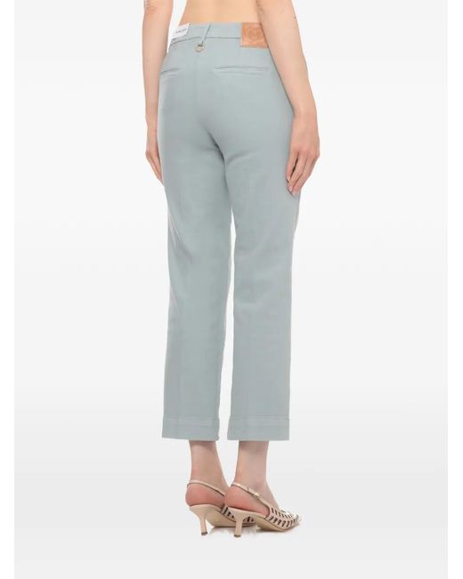 Marella Blue Mlsmaesta Logo-Patch Trousers