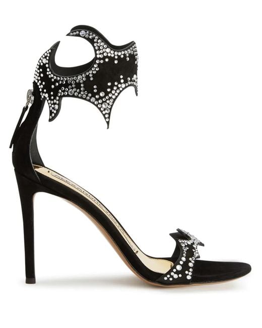 Alexandre Vauthier Black Betsy 105Mm Crystal-Embellished Sandals