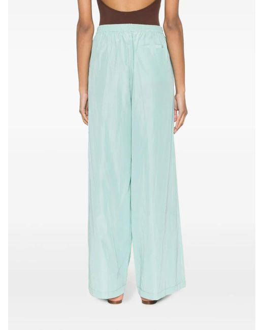 Forte_forte Blue Taffetas Palazzo Pants