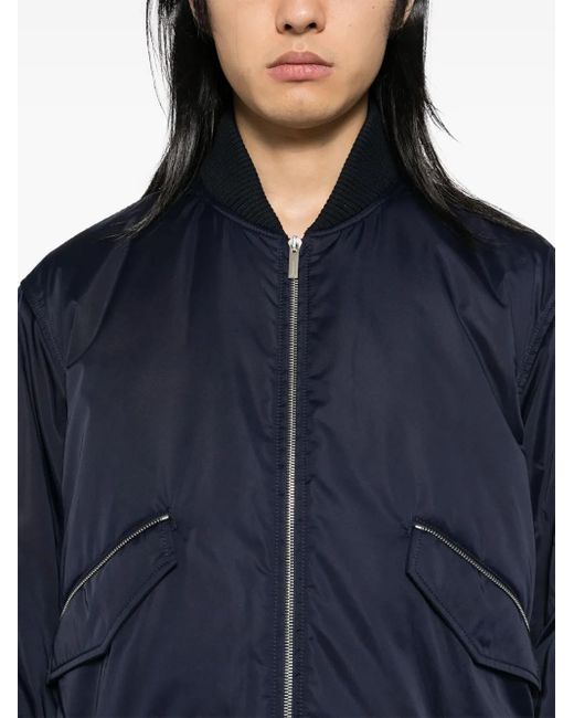 Chaqueta bómber con cremallera Ferragamo de hombre de color Blue