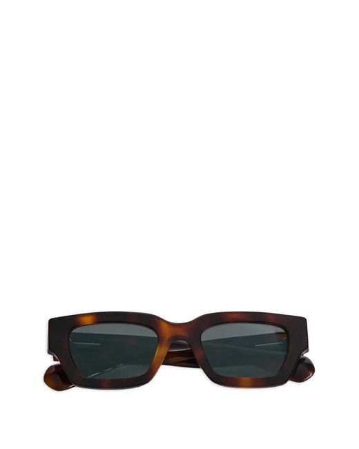 Jil Sander Black Rectangular-Frame Sunglasses