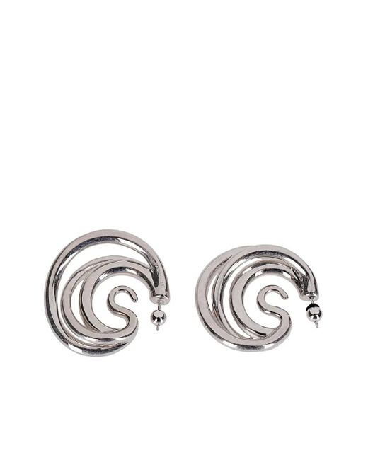 Panconesi Metallic Medium Triptych Earrings