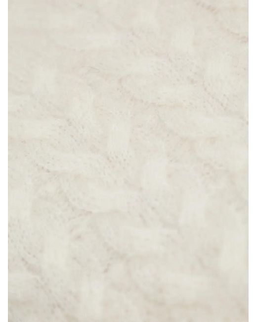 AllSaints White Kit Cable-Knit Jumper