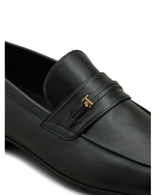 Mocassini Con Applicazione Logo di Tod's in Black da Uomo