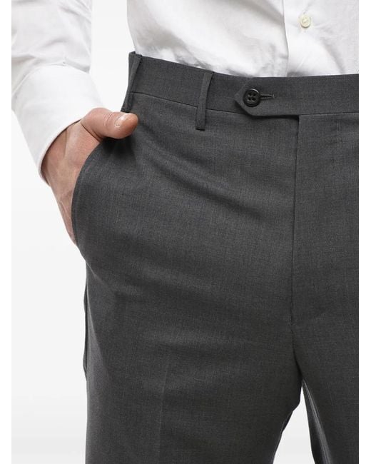 Corneliani Gray Four-Pocket Virgin Wool Trousers for men