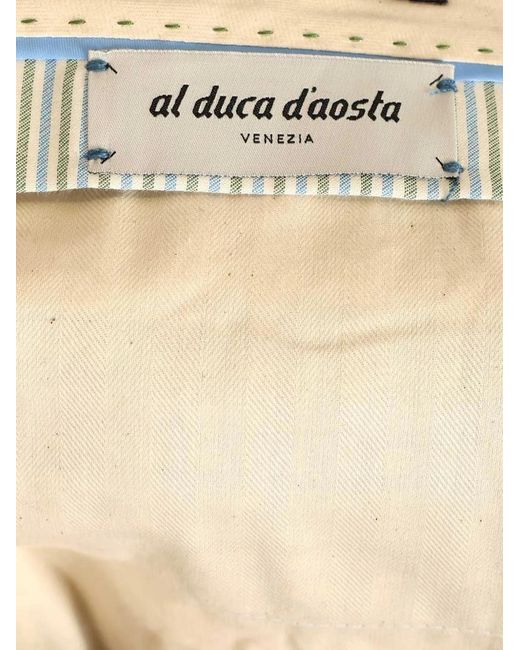 Al Duca D'aosta Gray Check-Pattern Pleated Trousers for men