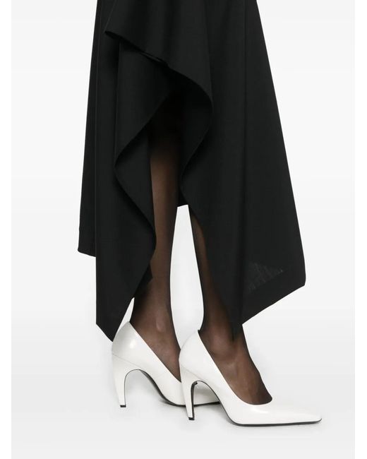 Lutz Huelle Black Angle Midi Skirt