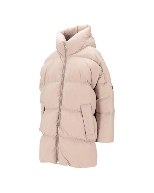 Lempelius Pink Funnel-Neck Coat