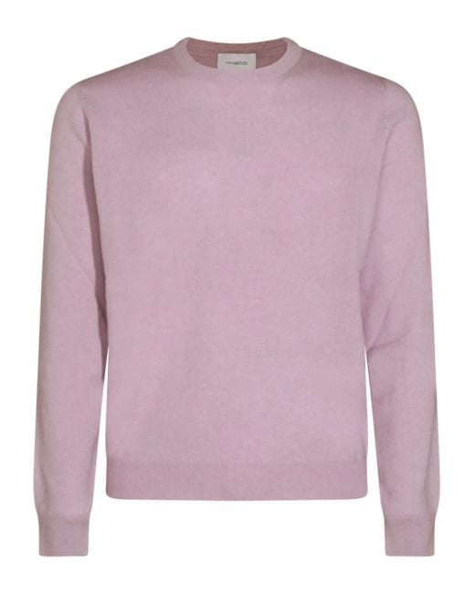 Malo Purple Cashmere Sweater for men