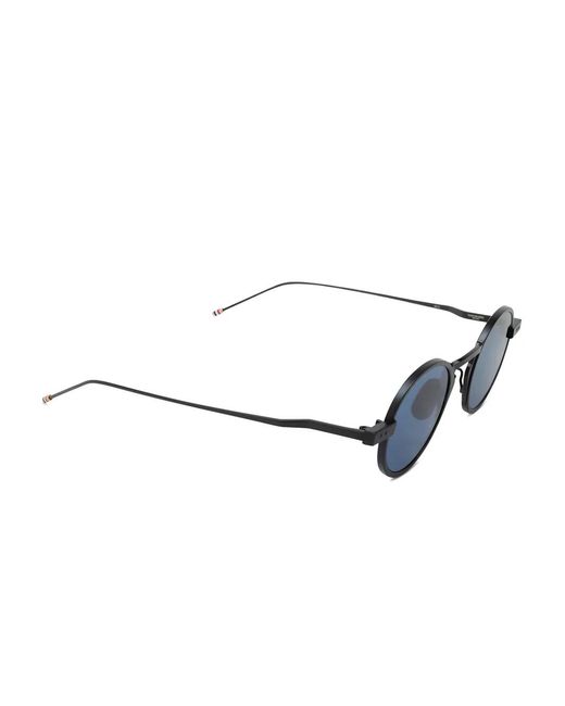 Thom Browne Blue Round-Frame Sunglasses