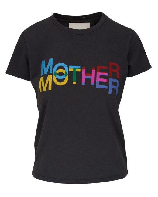 Mother T-shirt Met Print in het Black