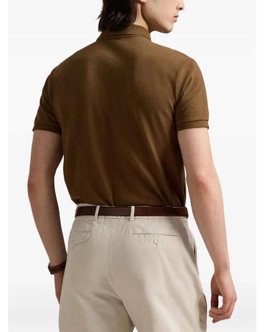 Polo Ralph Lauren Brown Cotton Polo Shirt for men