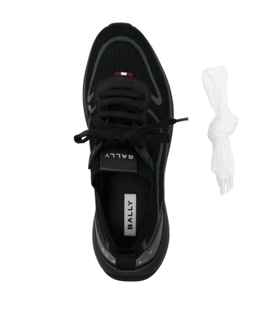 Bally Black Davyn Mesh Sneakers for men