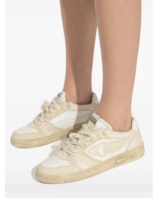 ENTERPRISE JAPAN White Logo-Detail Sneakers