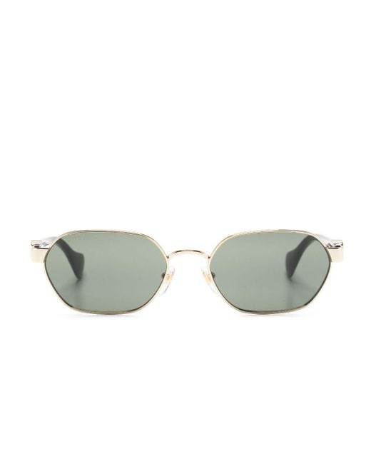 Gucci Gray Mini Running Geometric-frame Sunglasses - Unisex - Acrylic