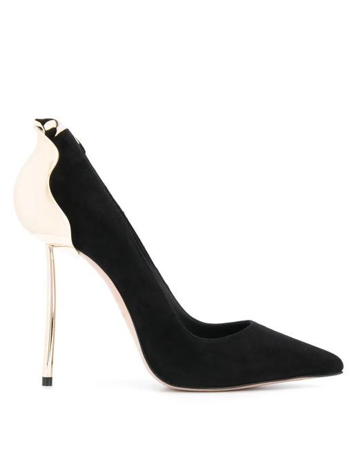 Le Silla Black 120Mm Petalo Pointed Toe Stiletto Heels