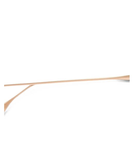 Dita Eyewear White Behcka Geometric-Frame Glasses