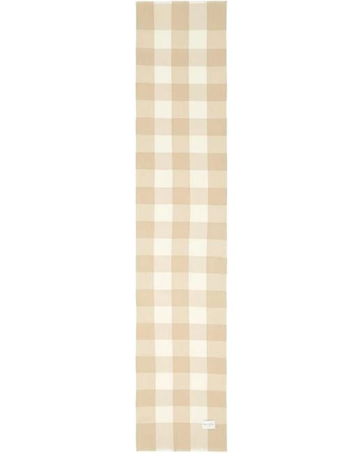 Marc O' Polo Natural Check-Pattern Scarf