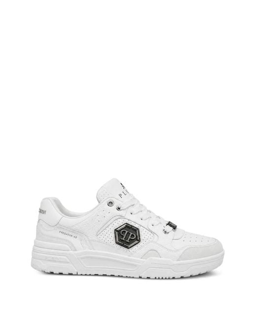 Philipp Plein White Baskets Basses Predator V2 for men