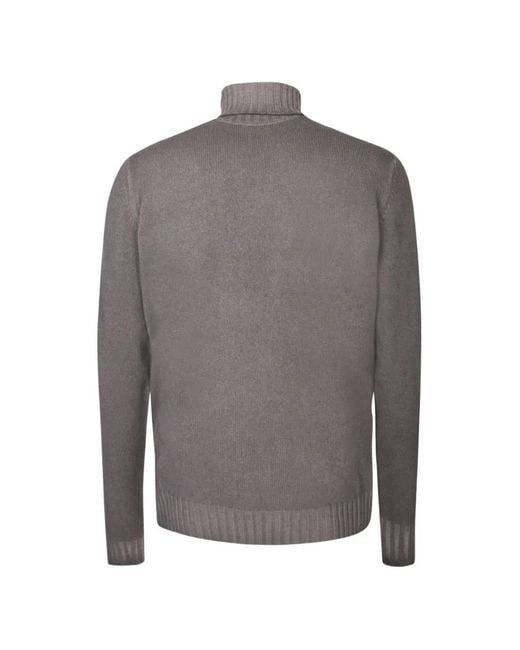 Dell'Oglio Gray Mastic Sweater for men