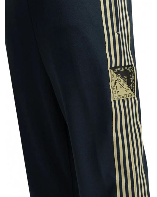 Kapital Blue Pantalon De Jogging Sailor À Patch Logo Et Bandes Latérales for men