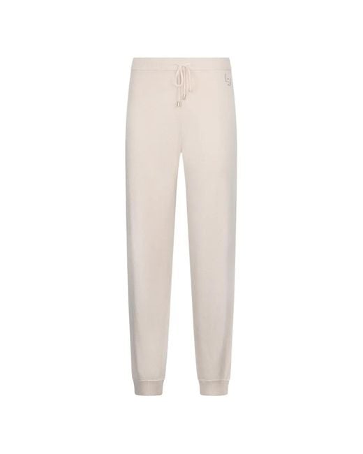 Liu Jo White Drawstring-Waistband Track Pants