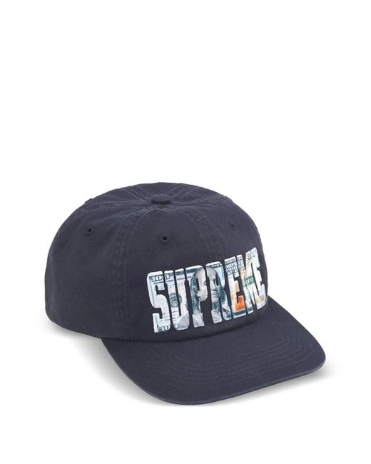 Cappello Con Logo di Supreme in Blue da Uomo