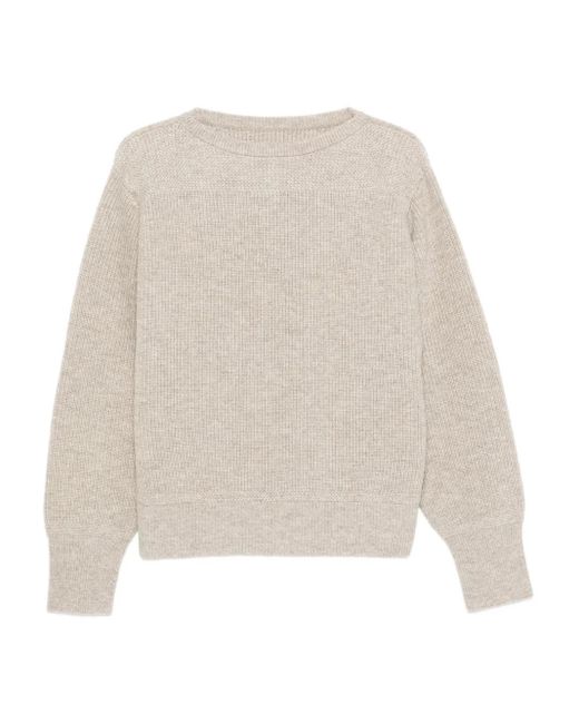 TAIGA TAKAHASHI White Textured Crew-Neck Sweater for men