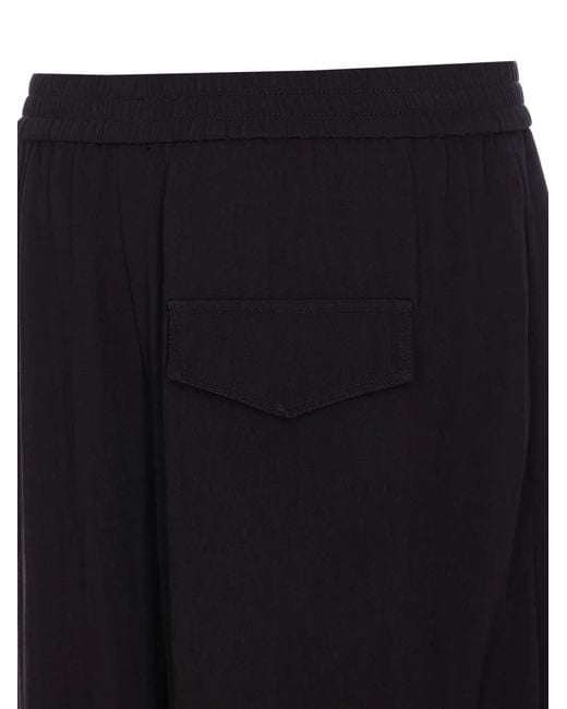 ELEH Black Straight-Leg Trousers