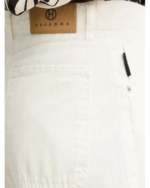 Vaqueros Anchos Haveone de color White