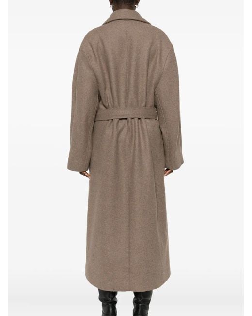 Mark Kenly Domino Tan Jas Met Dubbele Rij Knopen in het Brown