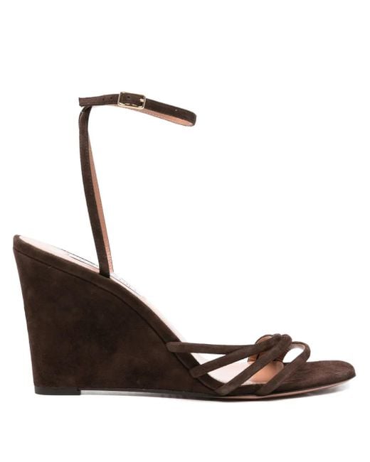 Aquazzura Brown 85Mm Latour Sandals