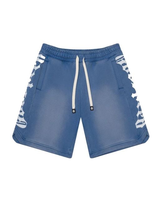 Godspeed Blue Short Courtside À Motif Cachemire for men